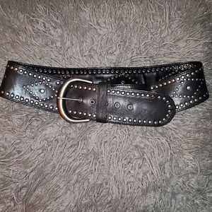 Studded Wide Belt